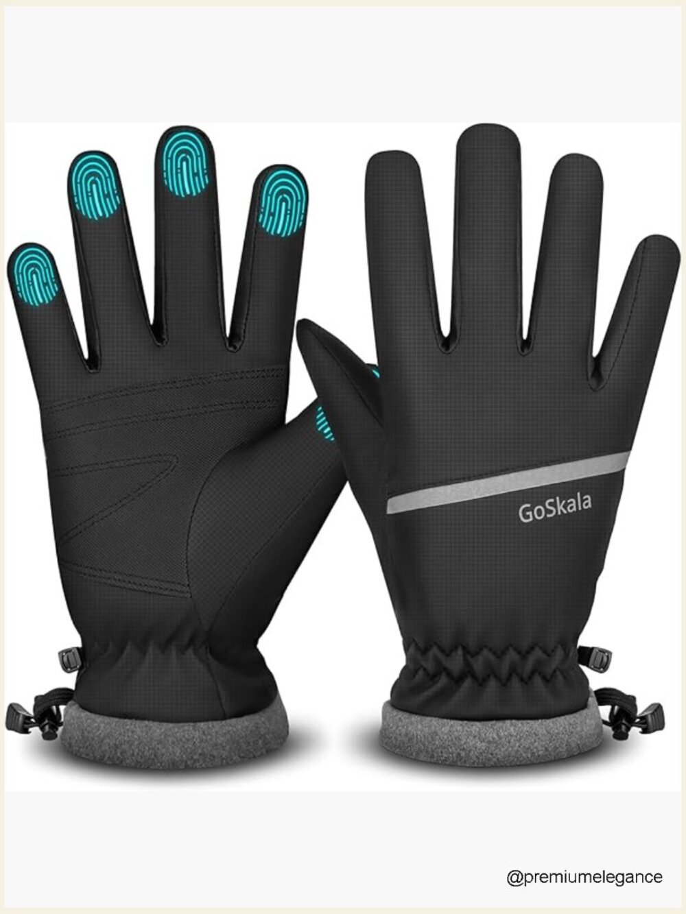 Waterproof Touchscreen Winter Gloves for Running Cycling Hiking
